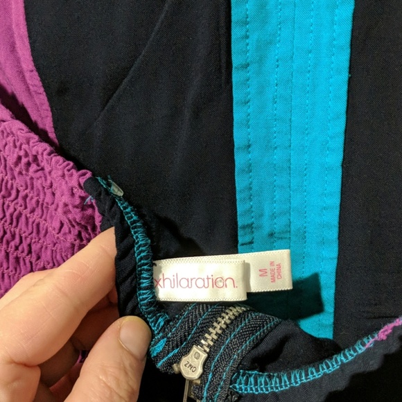 Strapless summer color block Dress - Picture 3 of 3